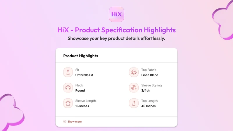 HiX ‑ Product Highlights