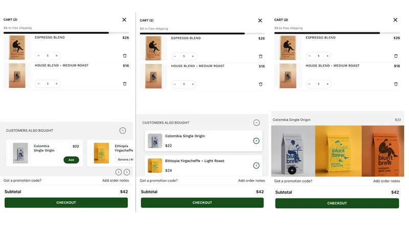 Cart Uplift: AI Upsells & FBT