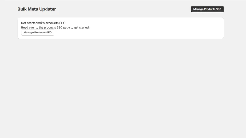 Bulk Meta Updater