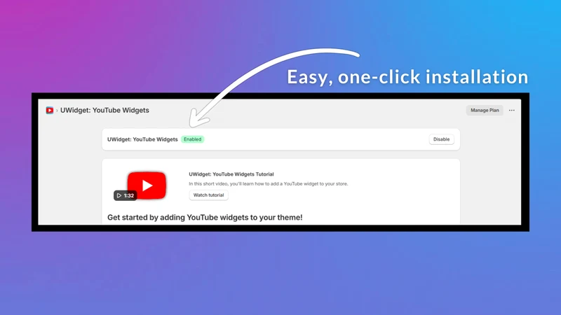 UWidget: YouTube Widgets