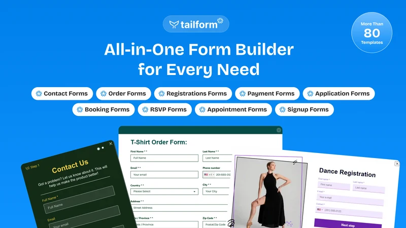 T: Form Builder + Product Quiz