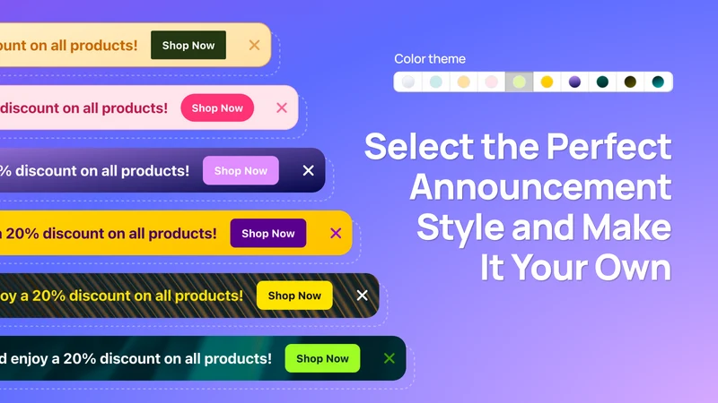 Rocket Announcement Bar