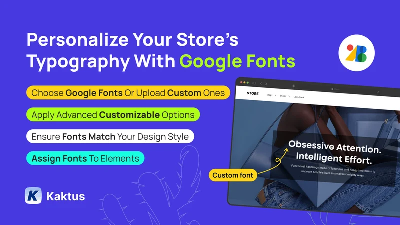 K: Google Fonts & Custom Fonts