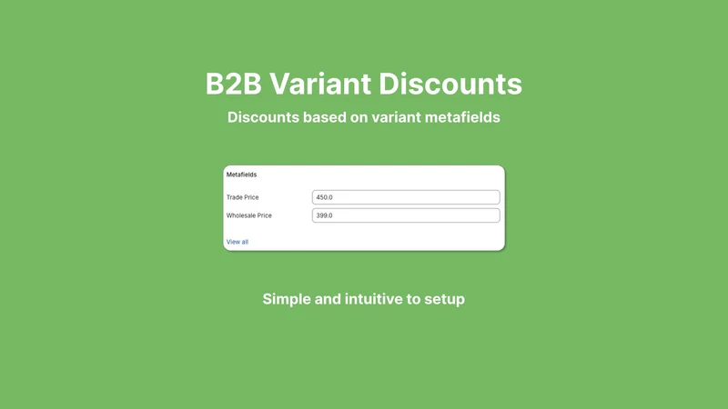 Goldy B2B Variant Discounts
