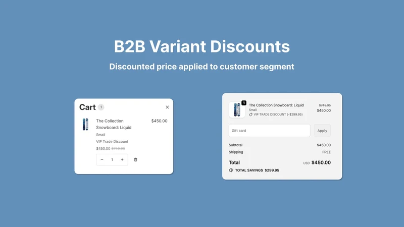 Goldy B2B Variant Discounts