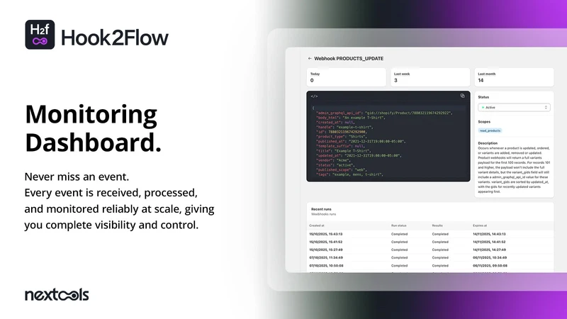 Hook2Flow: webhooks into Flow