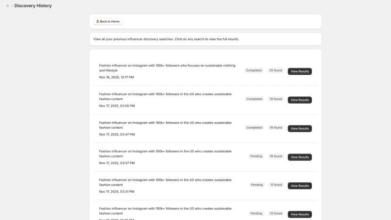Hypebridge Influencer Finder