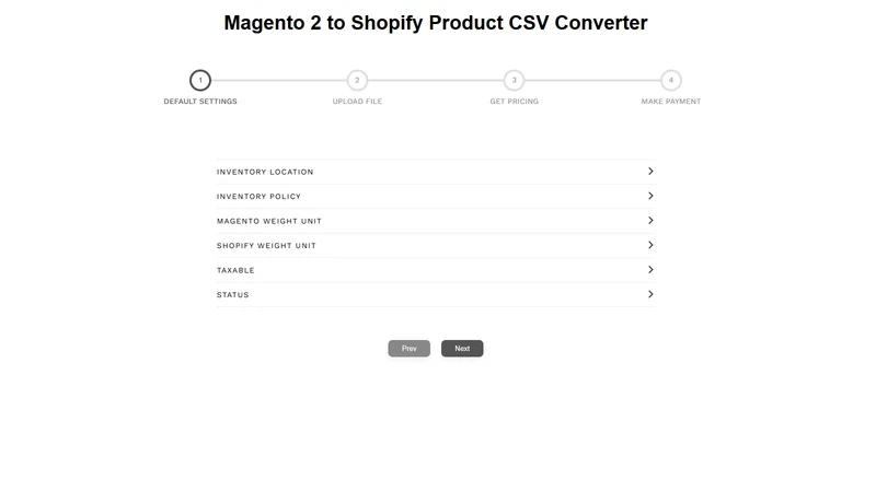Vostari CSV Converter: Magento