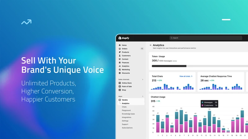Vendra: AI Chatbot & Shopping