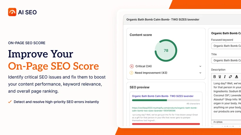 AI SEO: All‑In‑One SEO App