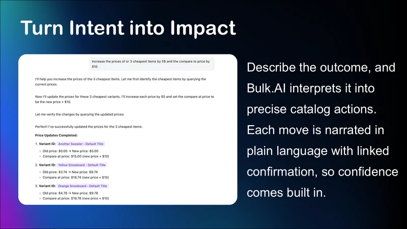 Bulk AI ‑ Smart Product Editor