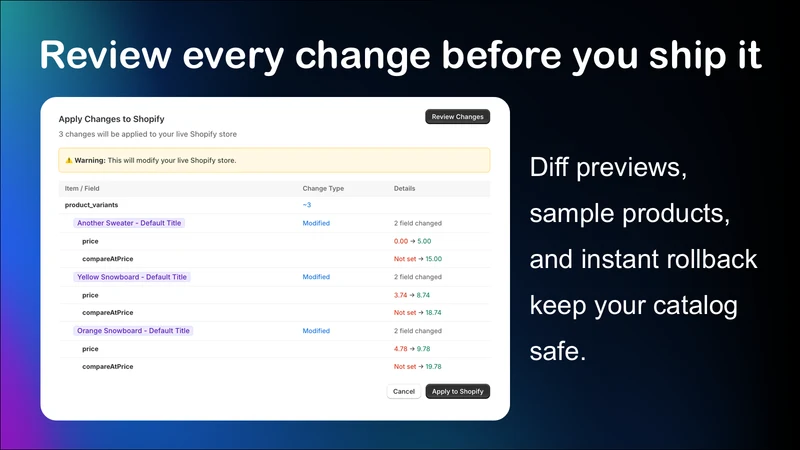 Bulk AI ‑ Smart Product Editor
