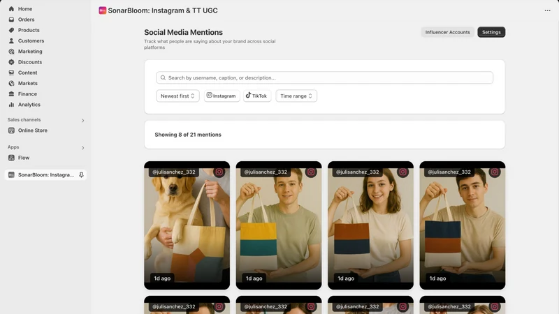 SonarBloom: UGC & Usage Rights