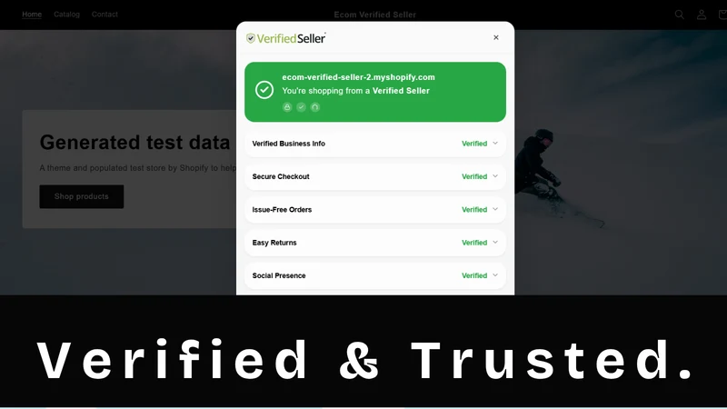 Ecom : Verified Seller Badges