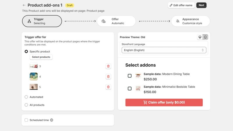 XB: AI Product Upsell & Addons
