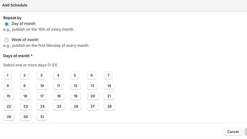 Schedora: Schedule Products