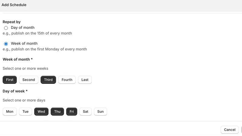 Schedora: Schedule Products