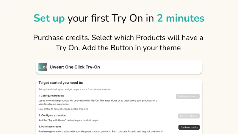 Uwear: One Click Try‑On