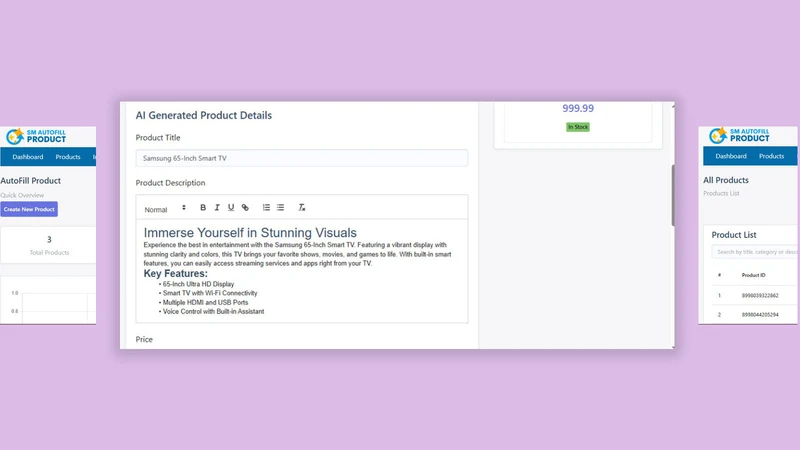 SM AutoFill Product