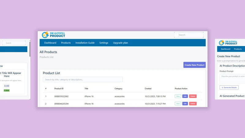 SM AutoFill Product