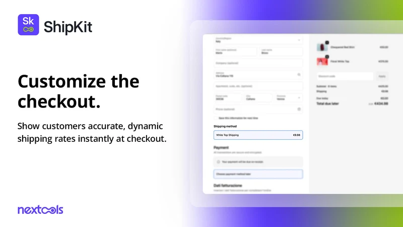 ShipKit: Custom Shipping Rates