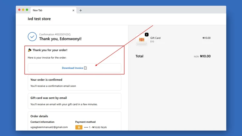 One‑Click Invoice Downloader