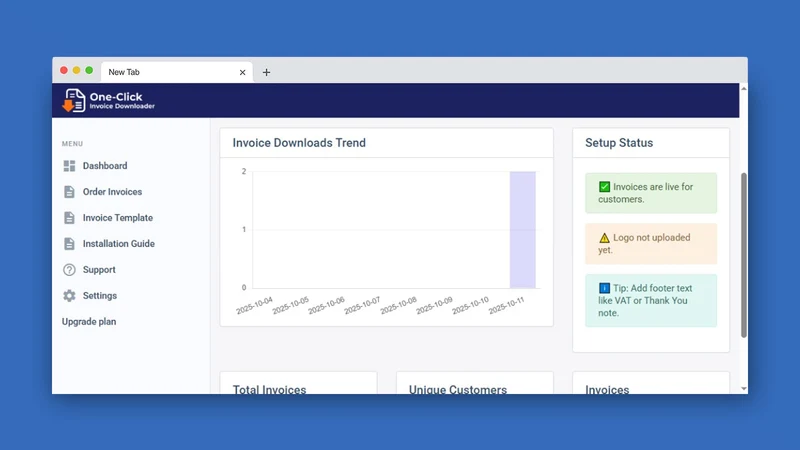 One‑Click Invoice Downloader
