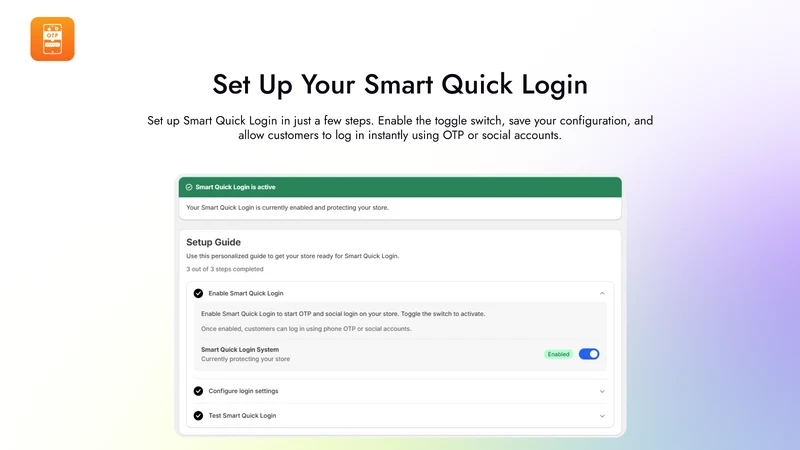 Smart Quick login