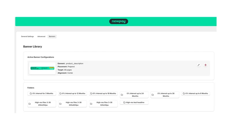 Newpay promote finance on‑site