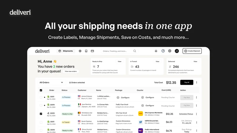 Deliveri ‑ Modern Shipping