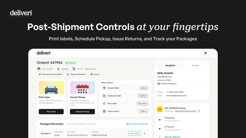 Deliveri ‑ Modern Shipping