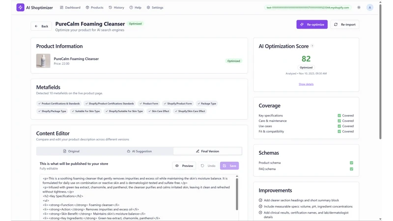 AI Shoptimizer
