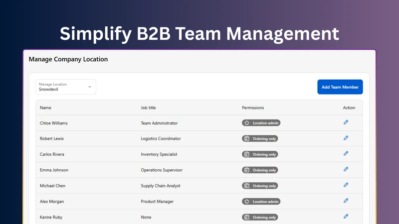 Roleify ‑ B2B Role Manager
