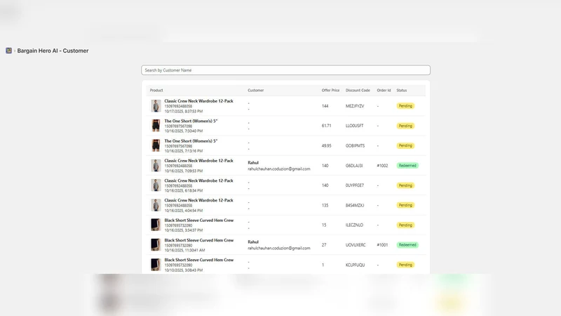 Price Negotiator ‑ Make Offer