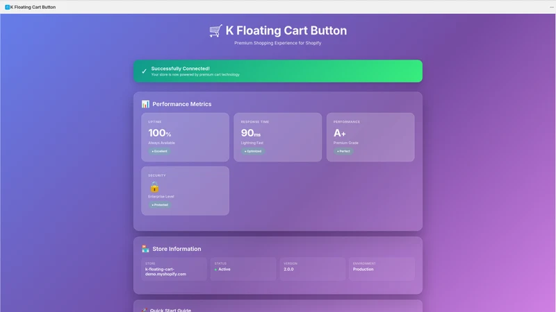K Floating Cart Button