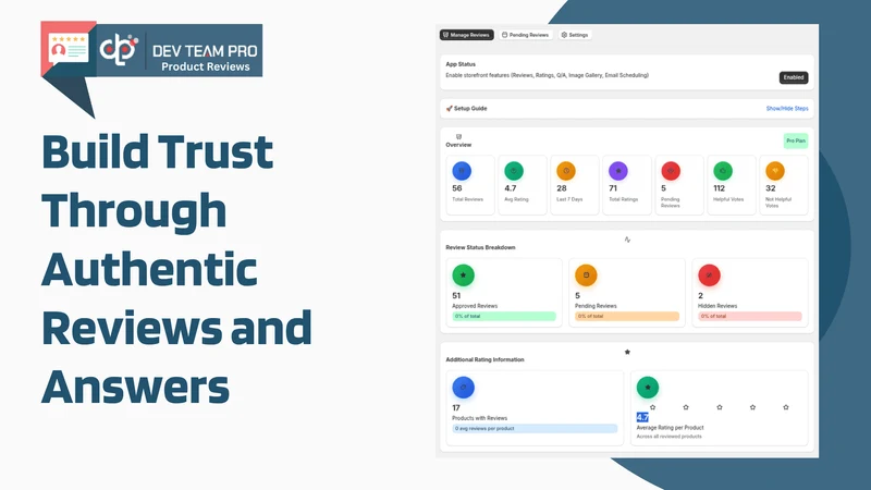 DevTeamPro: Product Reviews
