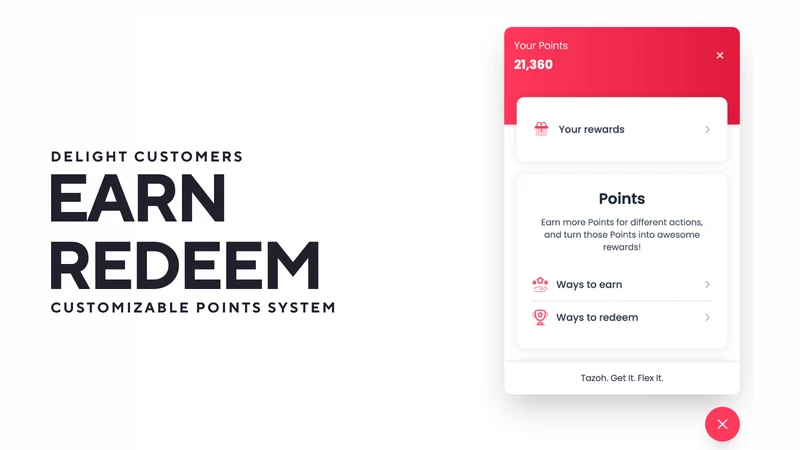 Tazoh: Loyalty Rewards & Refer