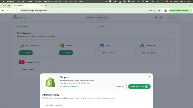 Oogwai Analytics