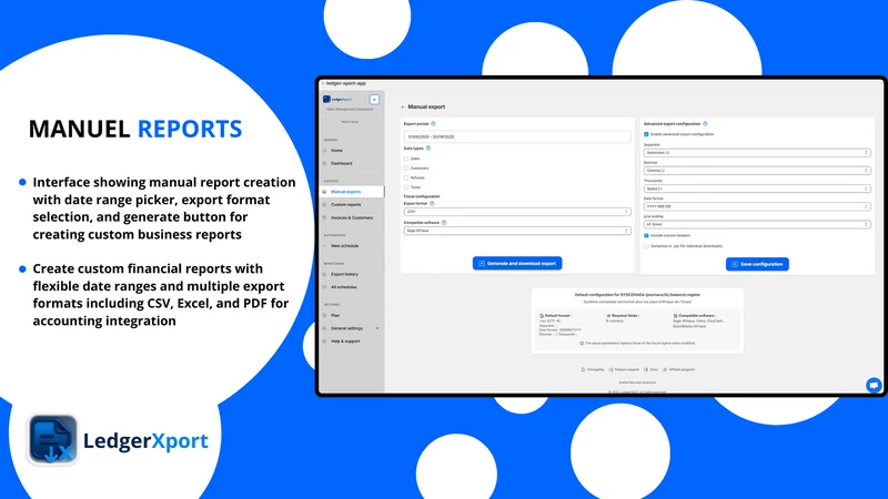 LedgerXport – Invoice & Sales