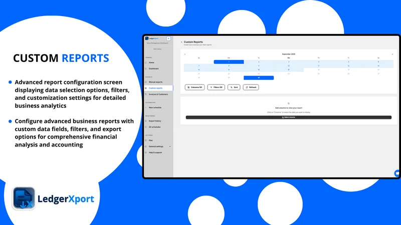 LedgerXport – Invoice & Sales