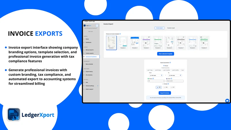LedgerXport – Invoice & Sales