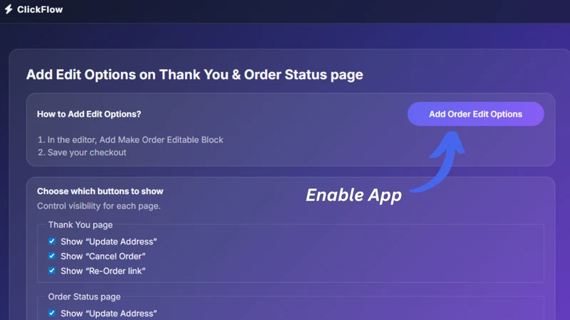 RevCliQ ‑ Order Editable