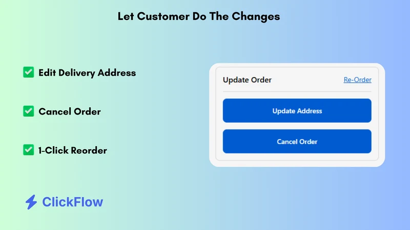 RevCliQ ‑ Order Editable