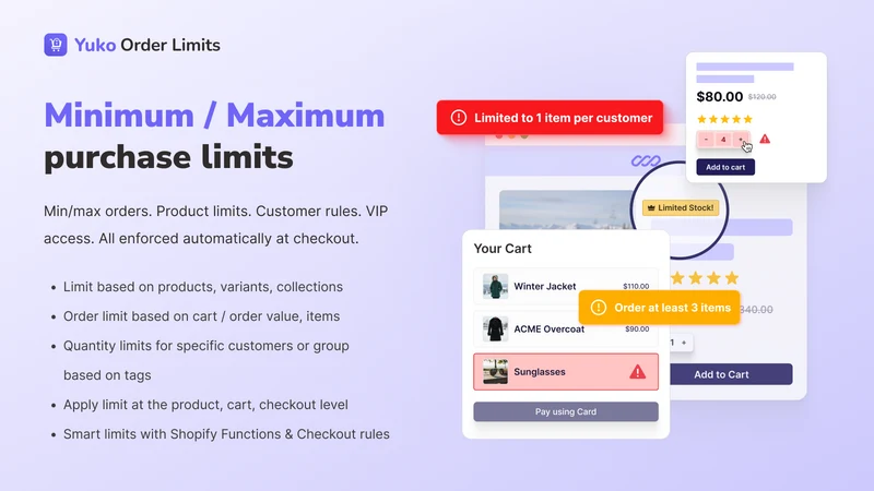 Yuko Minimum Order Quantity
