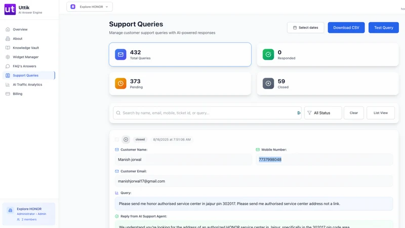 Store FAQs :Support Automation