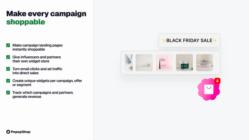PopupShop ‑ Sell on Any Site