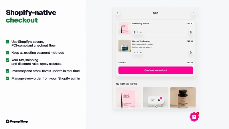 PopupShop ‑ Sell on Any Site
