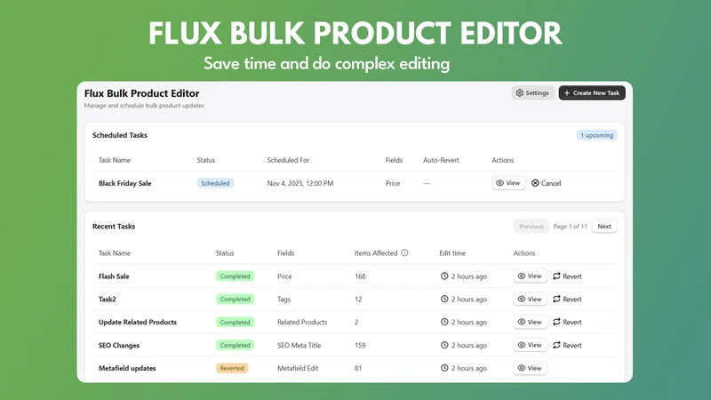 Flux Bulk Product/Price Editor