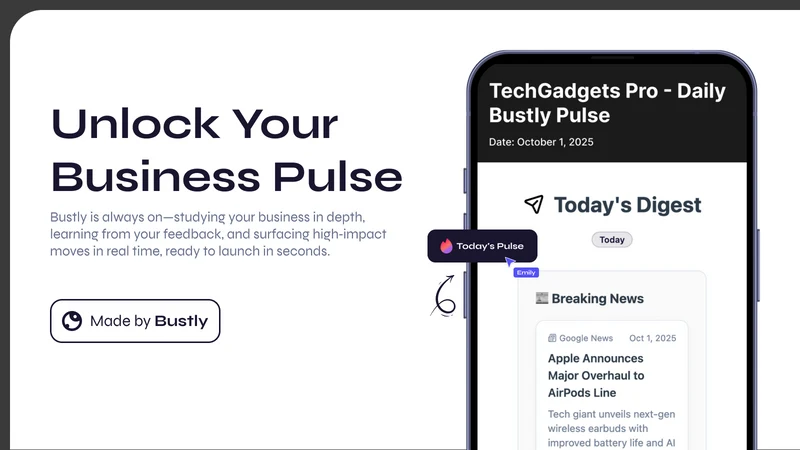 Bustly ‑ Your 24/7 AI Operator