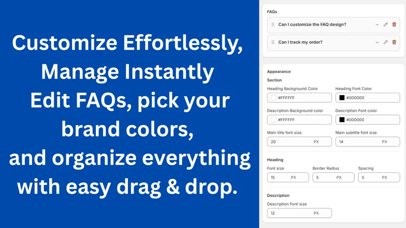 EasyFAQ ‑ Product FAQ Builder